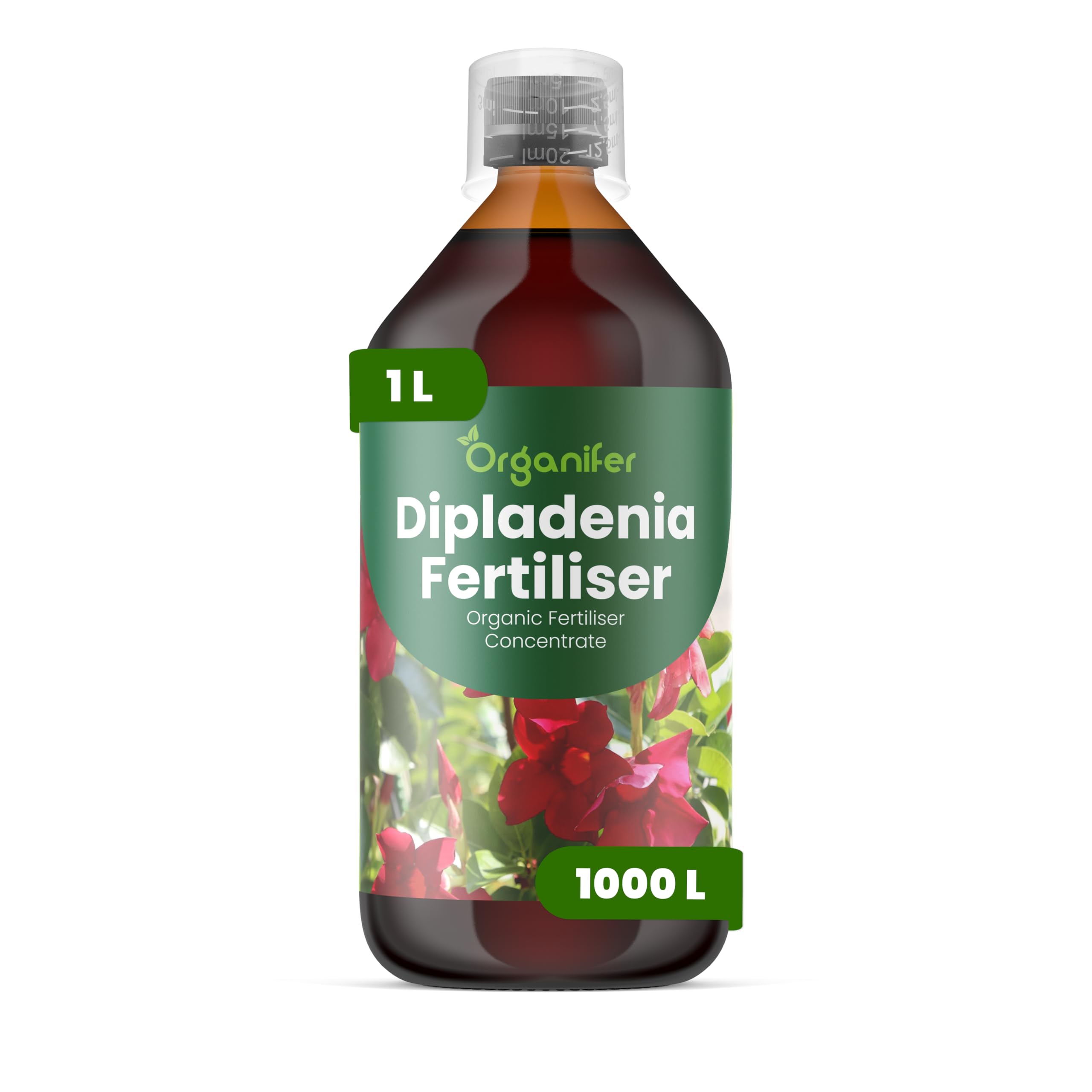 Concime liquido organico 1L per Dipladénia – fioritura splendida e crescita sana – Organifer