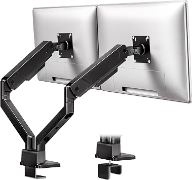 monTEK Heavy Duty Dual Monitor Arm for 17-35 in, Holds 16 kg, VESA 75/100
