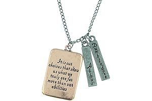 Inspiring Dumbledore Quote Necklace: A Symbol of Wisdom and Magic from Harry Potter