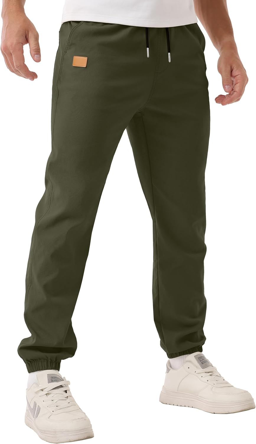 Sailwind Men's Casual Joggers Pants Drawstring Outdoor Chino Cargo Pants Twill Jogging Sweatpants Hiking - Image 6