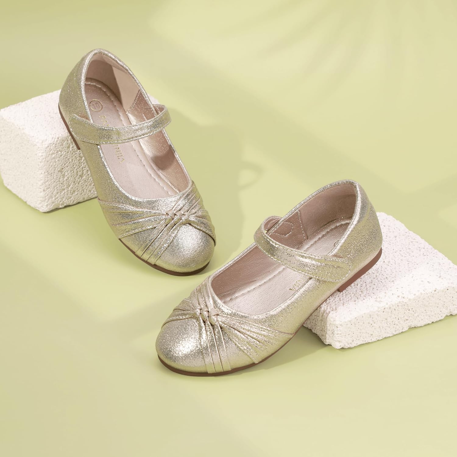 PANDANINJIA Rika Girls Dress Shoes Flower Girl Mary Jane Flats Wedding Party School Shoes for Toddler Little Kid Big Kid - Image 7