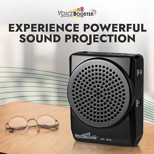 Vista 15 de Voicebooster Speak Out Amplificador de voz personal – Altavoz portátil recargable con micrófono con cable para profesores, guía turístico