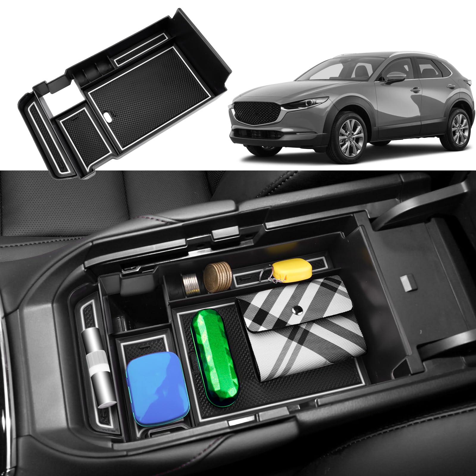 Caja De Almacenamiento Para Coche Mazda 2 3 6 BM GH GJ CX5 CX 5 CX3 CX7