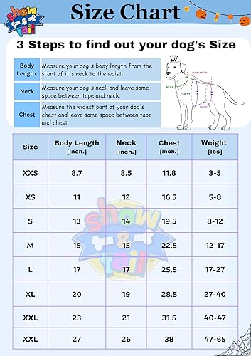 Miniatura 5 de Show and Tail The Spec Taco Ler, disfraz de perro para Halloween, Navidad y fiesta, talla L