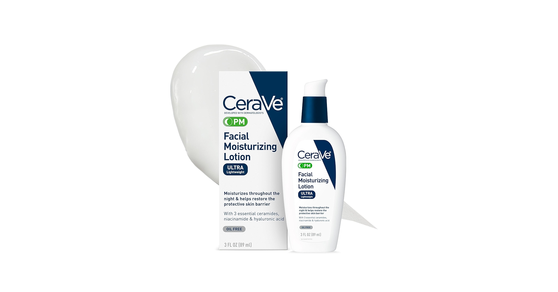 乳液・ミルク CeraVe PM Facial Moisturizing Lotion CeraVe PM Facial Moisturizing Lotion, Lightweight Night