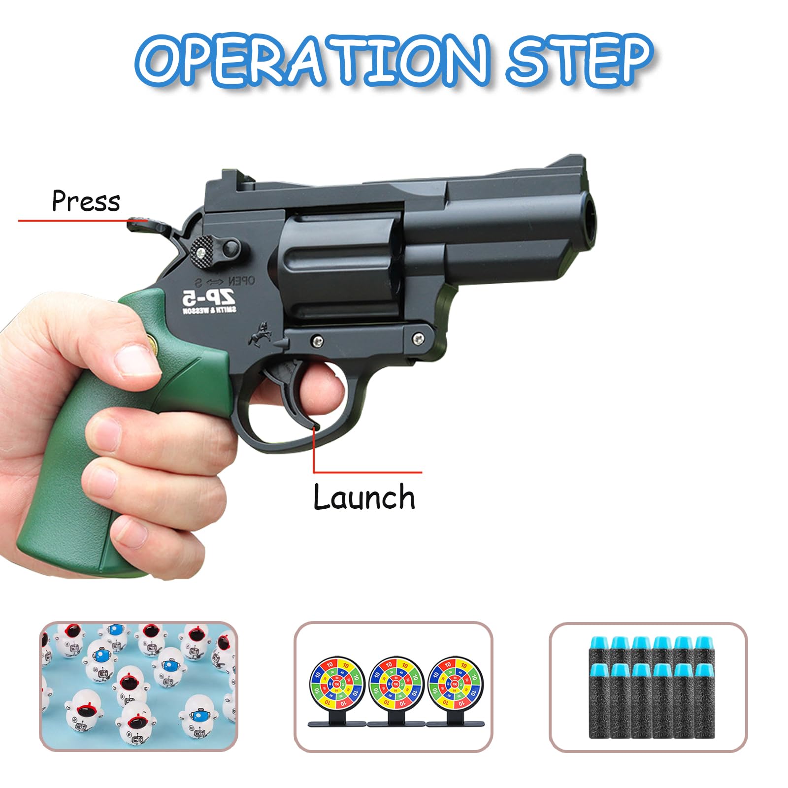 Soft Bullet Gun Toy, Blasters - Image 4