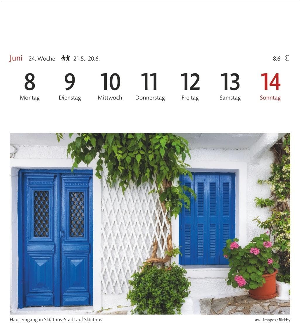 Griechische Inseln Sehnsuchtskalender 2026 - Wochenkalender mit 53 Postkarten: Reise-Kalender mit 53 hochwertigen Motiven der schönsten Plätze Griechenlands.