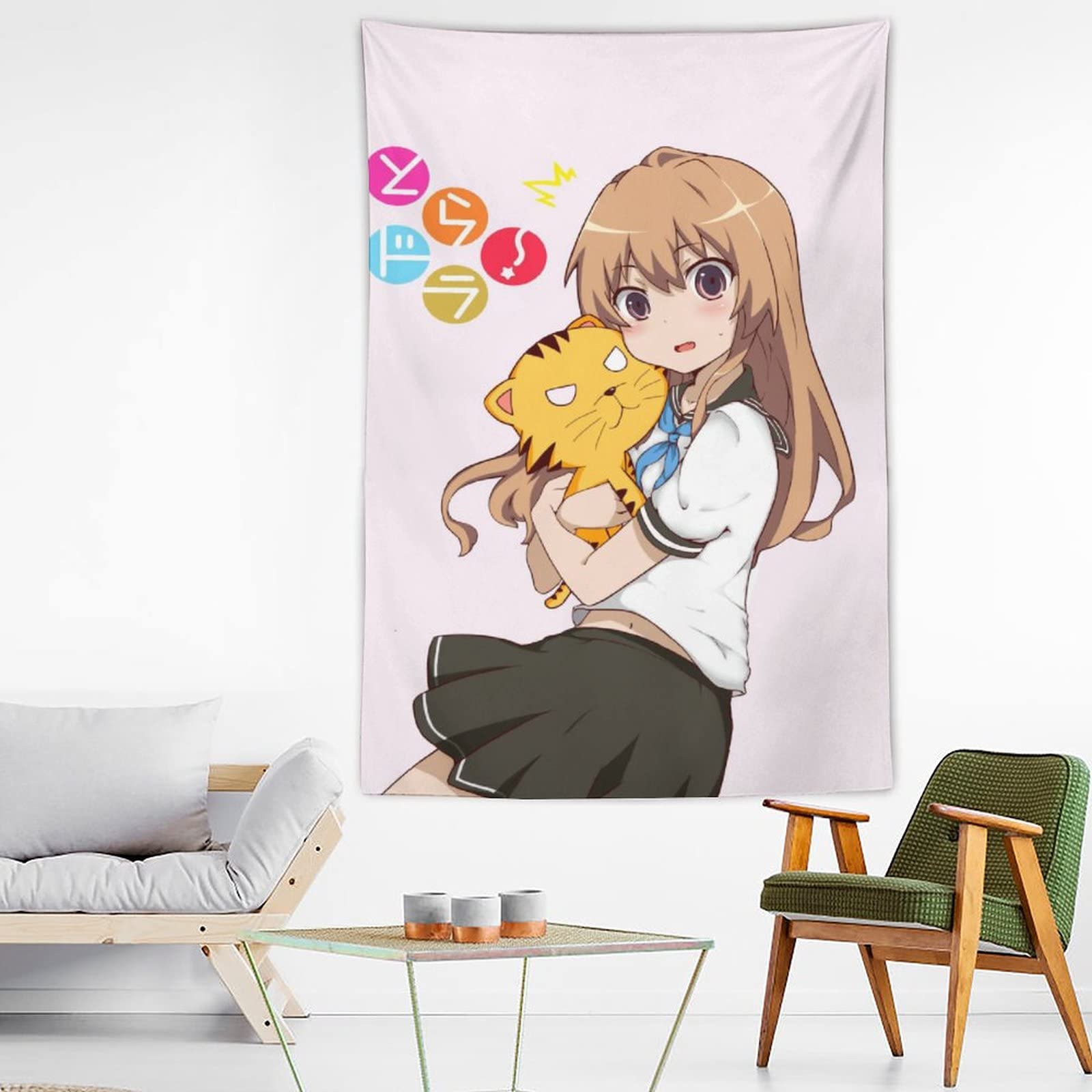 Amazon.co.jp: タペストリー 可愛い キャラクター柄 とらドラ 逢坂大河 