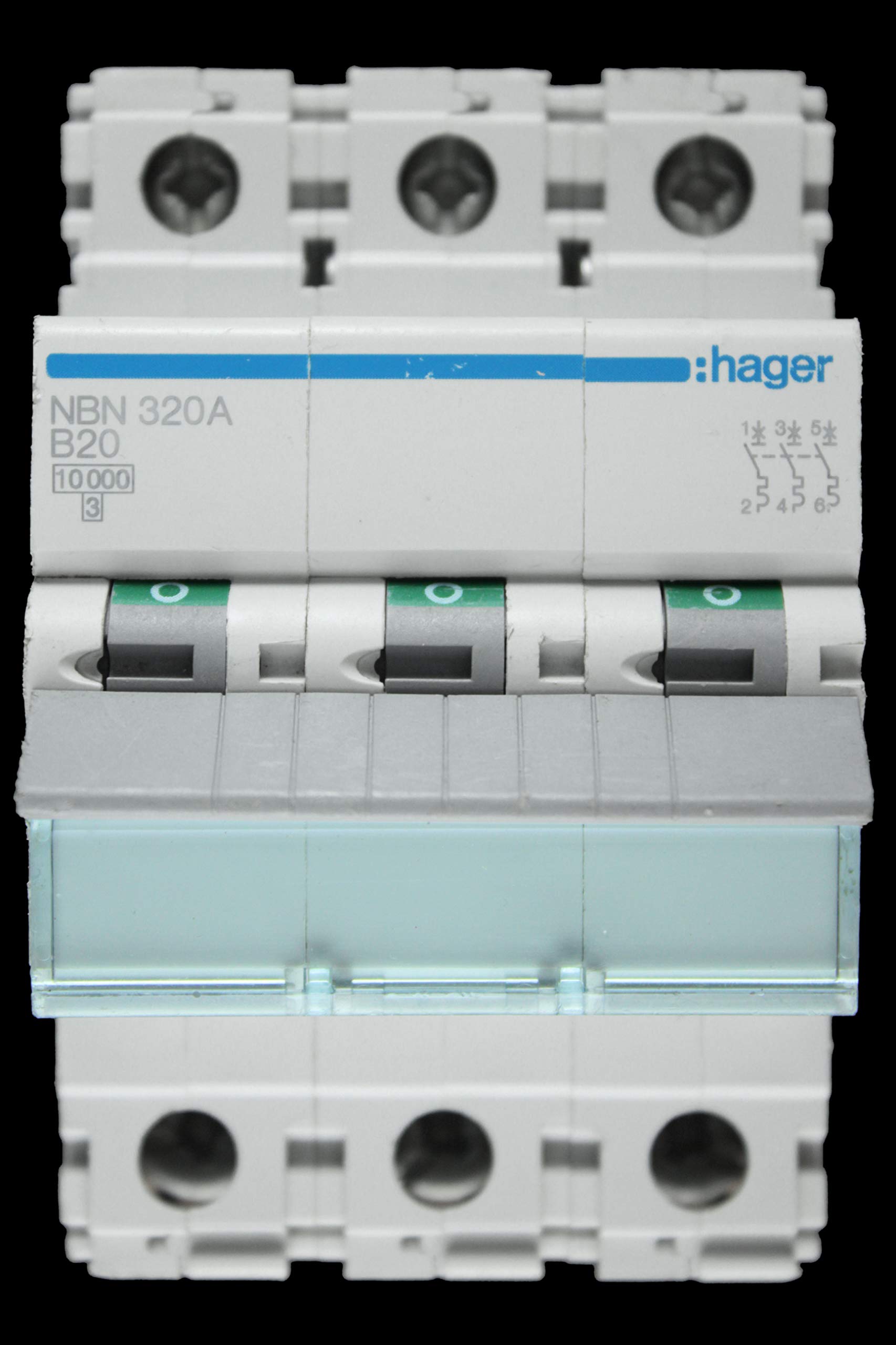 Interruptor automático NBN 3P 20A curva B de 10-15kA para protección de cuadros eléctricos