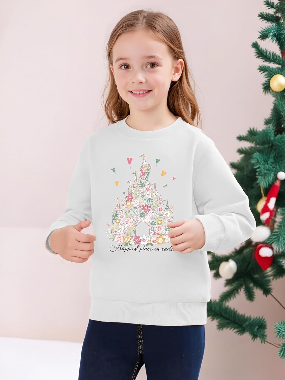 Magical Sweatshirts for Girls Little Girl Soft Long Sleeve Sweater Cute Kids Fall Holiday Tops Stretchy Causal Blouses - Image 2