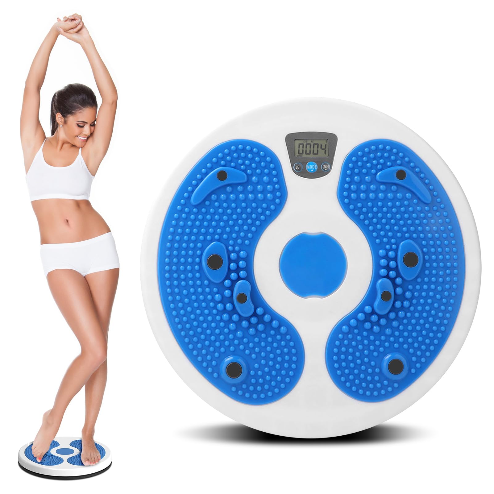 Waist Twisting Disc, Fitness Twister Scheibe Aerobic Training Twist Waist Balance Board Disc Taille Drehscheibe Hüfttrainer mit Fußsohle Massage, für Hüften und Taille Bewegung