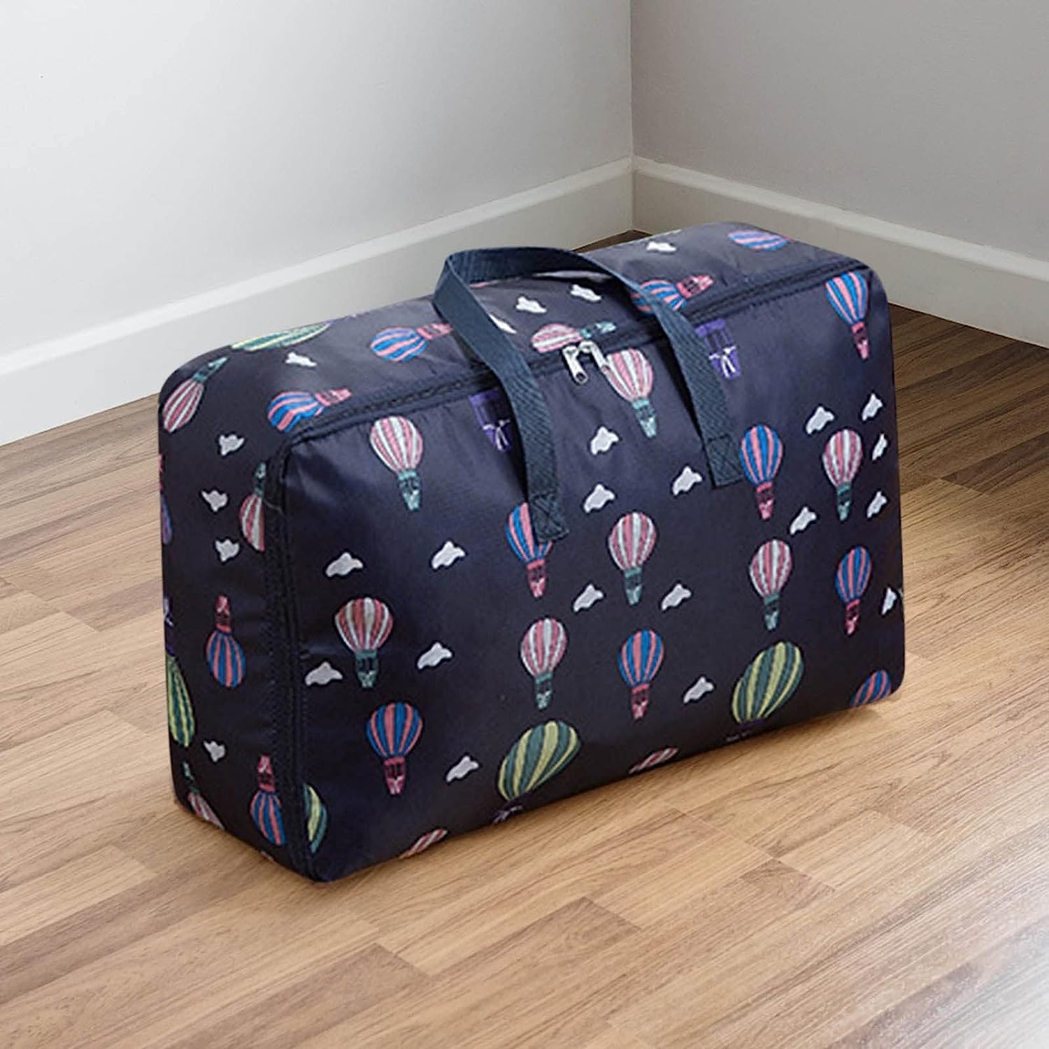 Bolsas Almacenaje Ropa Bolsa De Almacenamiento De Edredón con Asa Reforzada, Contenedor Organizador De Ropa para Armario con Cremallera Organizador Armario para Edredones(B,59 * 25 * 52cm)