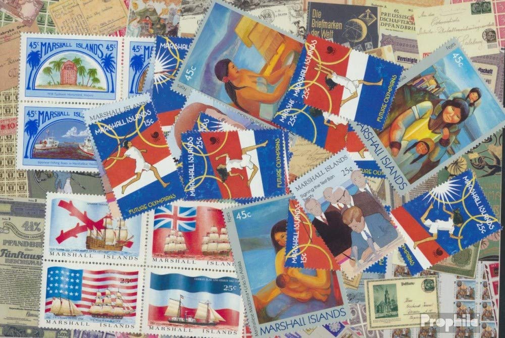 Marshall-Islands 25 various stamps (Stamps for collectors)