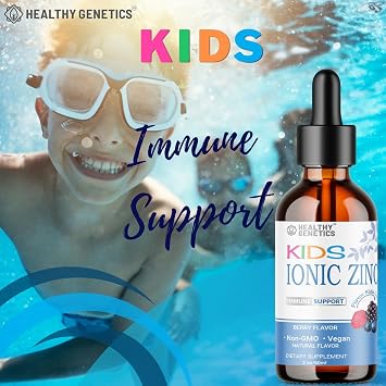 Ionic Liquid Zinc Drops for Kids & Toddlers | 30 Day Supply | Zinc Sulfate | Immunity, Mood, Brain Thyroid | 2 Oz