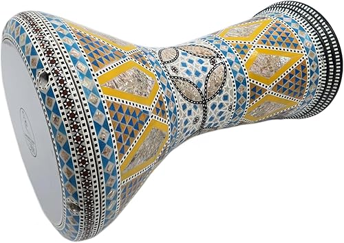 Miniatura 53 de ¡Nuevo! Gawharet El Fan Classic - Percusión de tambor Darbuka de nácar de 17 pulgadas (MIzar)