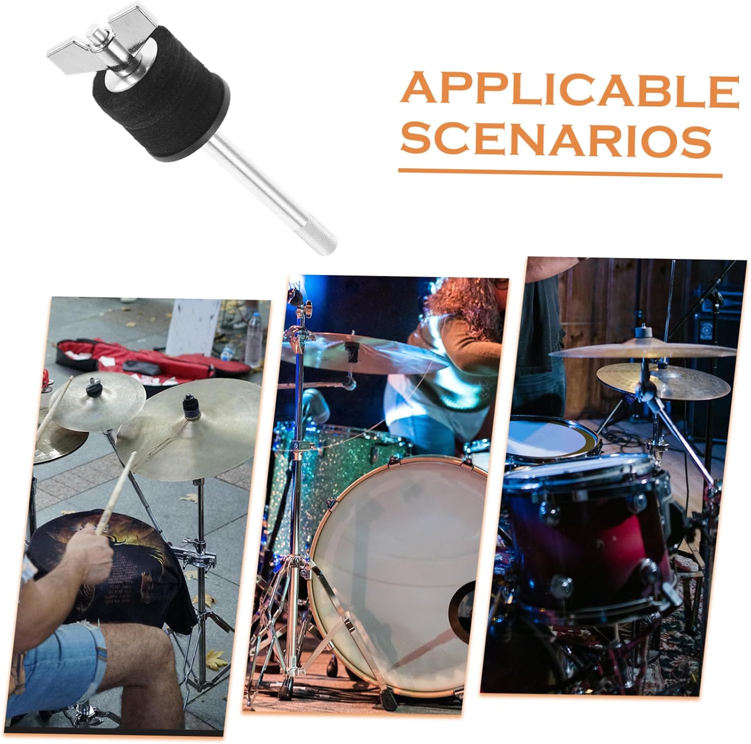 TOYANDONA Cymbal Stacker Arm Attachment Durable Boom Arm Mount Bracket with Felt for Shock Absorption Compatible with Various Cymbal Stands for Percussion Instruments and Drum
