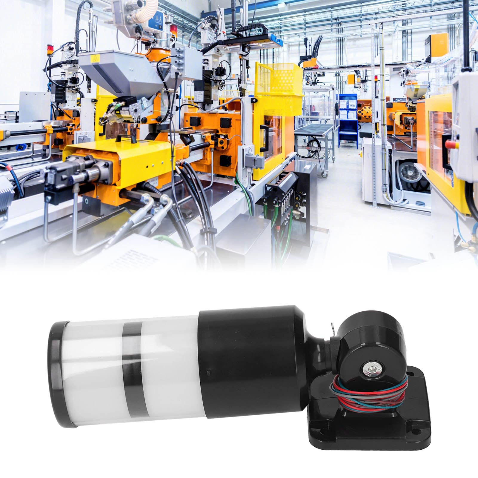 Lampada di Segnalazione Industriale, Colonna per Lampada a LED Fissa Ad Alta luminosità a 2 Strati, Torre di Segnalazione per Uso in Catena di Montaggio (12‑24 V CC universale)