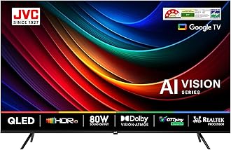 JVC 190 cm (75 inches) AI Vision Series QLED Google TV LT-75NQ7165C (Black)
