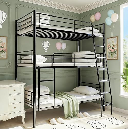Bellemave Twin Triple Bunk Bed for 3, bunk Bed for