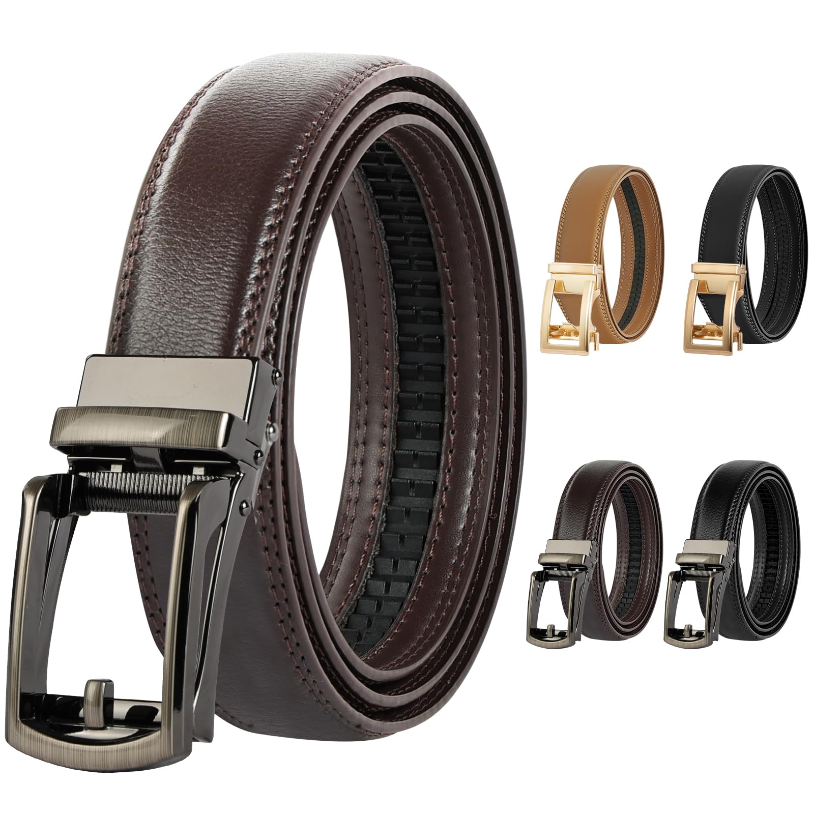 Sourcingmap - Cintura - Uomo Black-10 120 cm/128 cm/ 140 cm