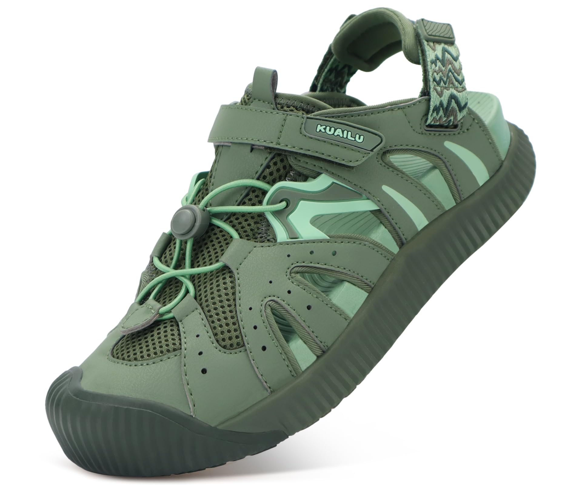 KuaiLu Women's Orthopedic Closed Toe Walking Sandals
