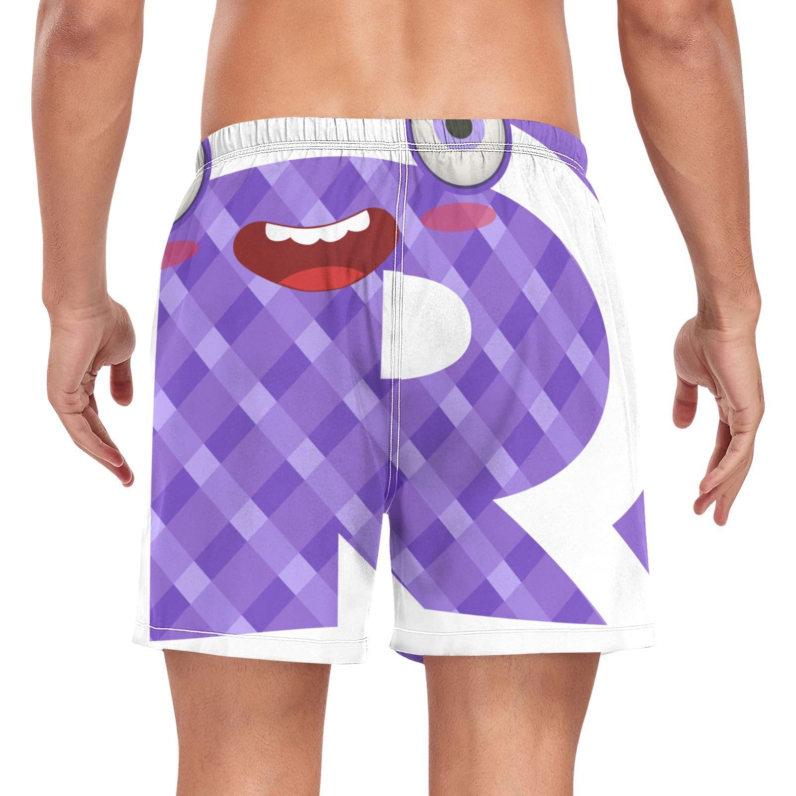 Yuiboo RSwim Shorts for Men Men 2 in 1 Running Shorts with Pockets and Compression Liner Swimming Board Shorts Quick Dry Multi