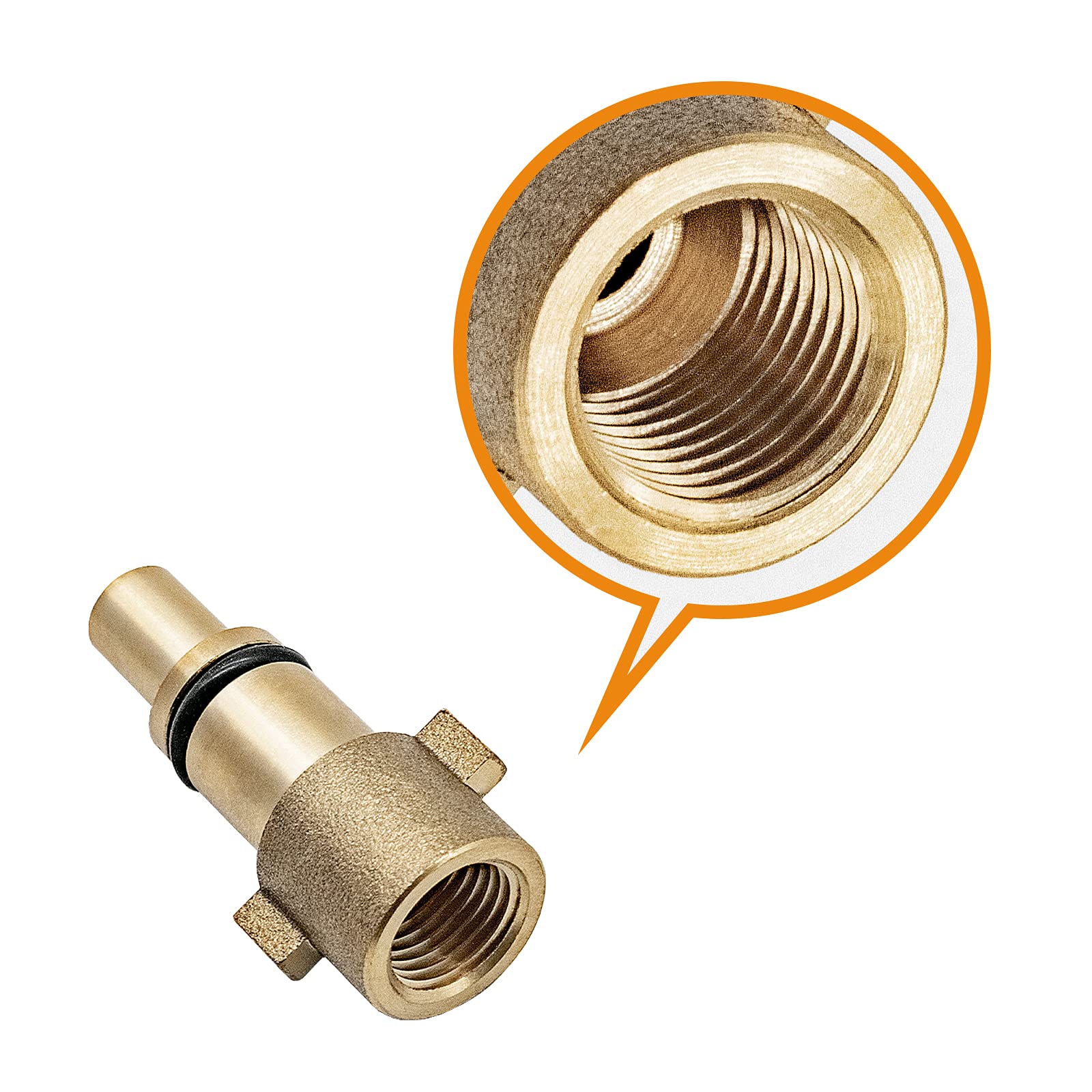 Adattatori Per Nilfisk KEW Alto Adattatore Per Schiuma Neve Per Idropulitrici Nilfiss Kew/Alto - Compatibile Con Lance A&R, Pressione Max 2000 Psi Adattatore Alta Pressione 2000 Psi - Foto 6