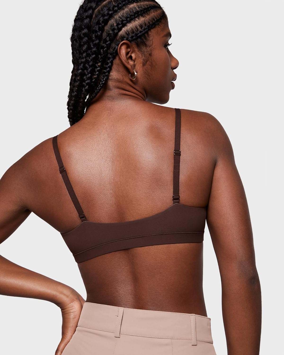 INLYRIC Women's Inbarely Soft Bralettes - Cami Bras No Underwire Seamless Unlined Comfort Bralette