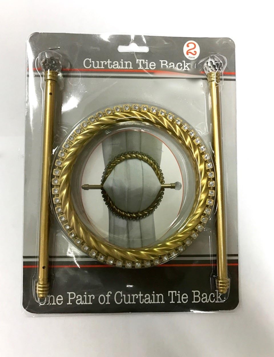 SALLY TEXTILES INC9101 Plastic Tieback Round, Gold