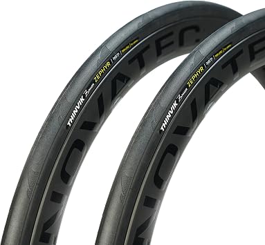 Thinvik 220g/235g Road Bike Tires 360TPI3x120tpi, Foldable Clincher Tyres, Lightweight Low Rolling Resistance Bicycle Tires for Racing, Endurance Cycling