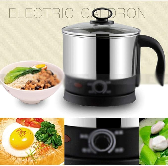 Olla eléctrica PNAWLLCF 1.2L 1000W acero inoxidable miniatura 2