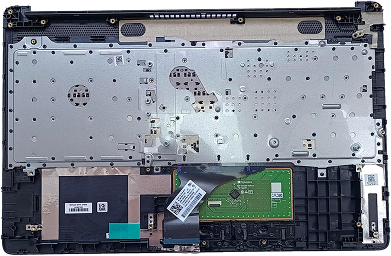 Replacement for HP 15-DA 15-DB 15-DR 15-DA0053WM 15-DA0012DX 15-DA0073WM Trackpad AHS Laptop Upper Top Cover Case Palmrest Not-Backlit Keyboard Touchpad Assembly Part L20387-001 AP29M000400
