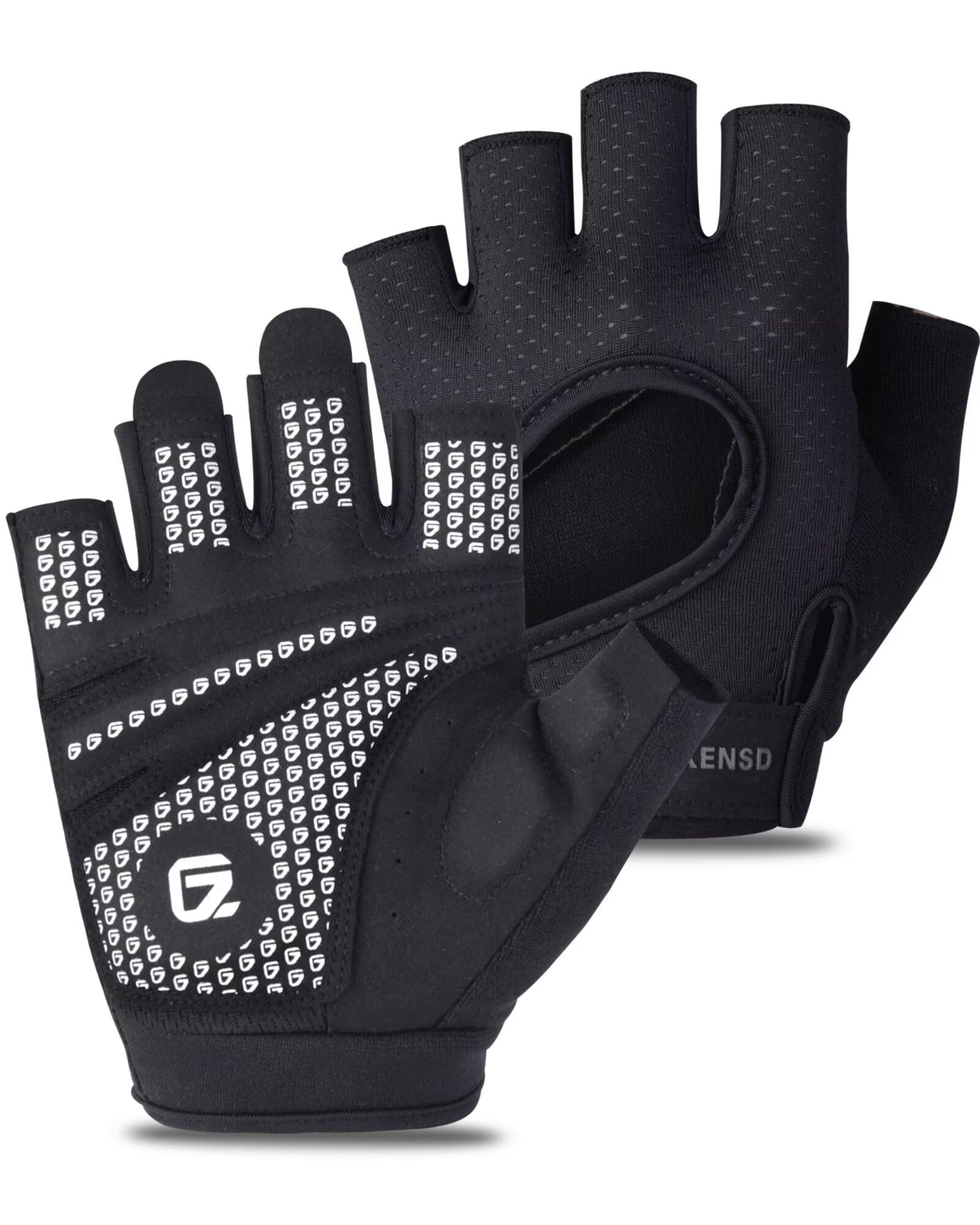GADIEMKENSD Trainingshandschuhe mit vollständigem Handflächenschutz, rutschfest, atmungsaktiv, ergonomische Unterstützung, Unisex, geeignet für Verschiedene Übungen