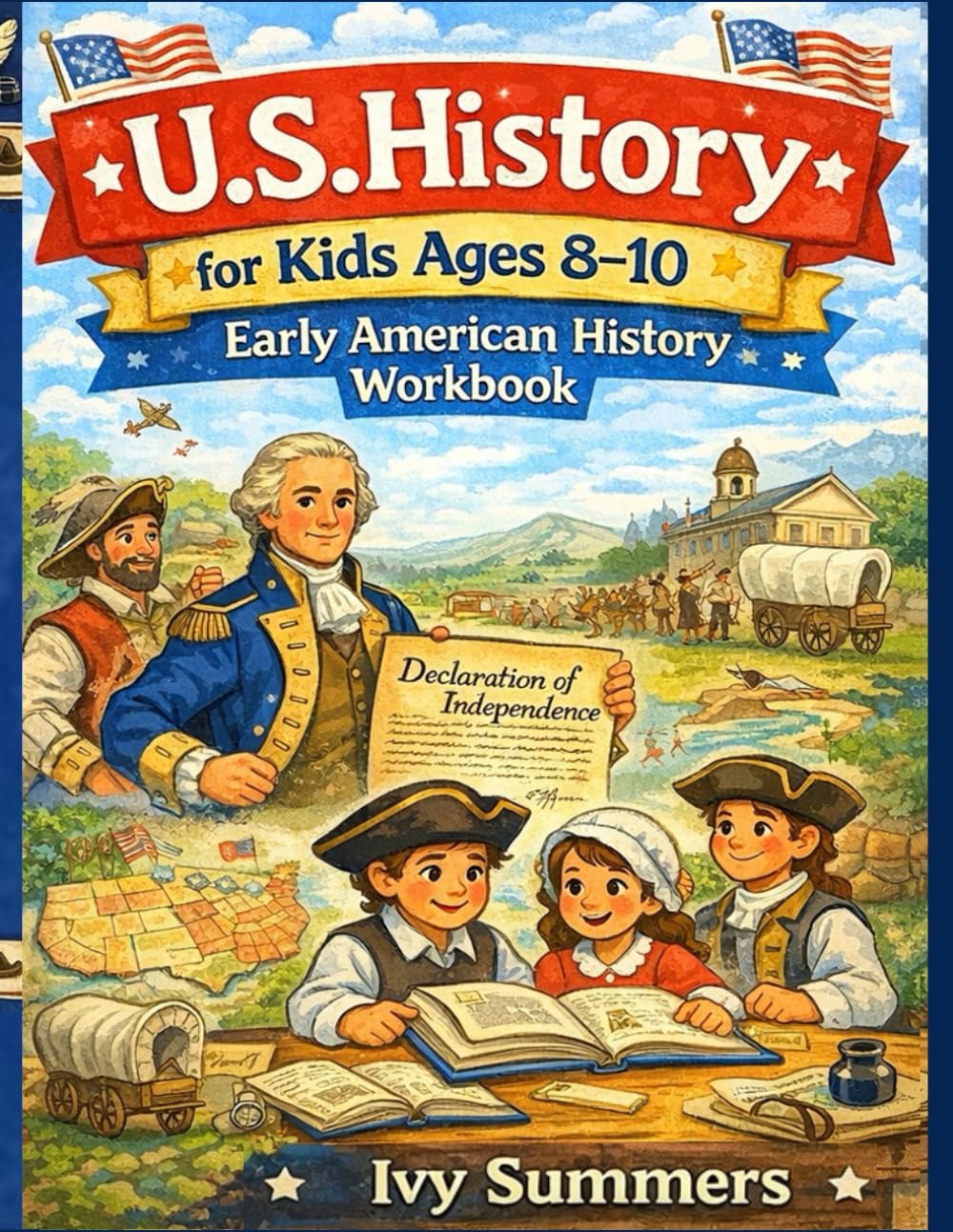 U.S. History for Kids Ages 8–10: Early American History Workbook: Fun Lessons and Activities on the Colonies, American Revolution, Founding Fathers, and the Constitution