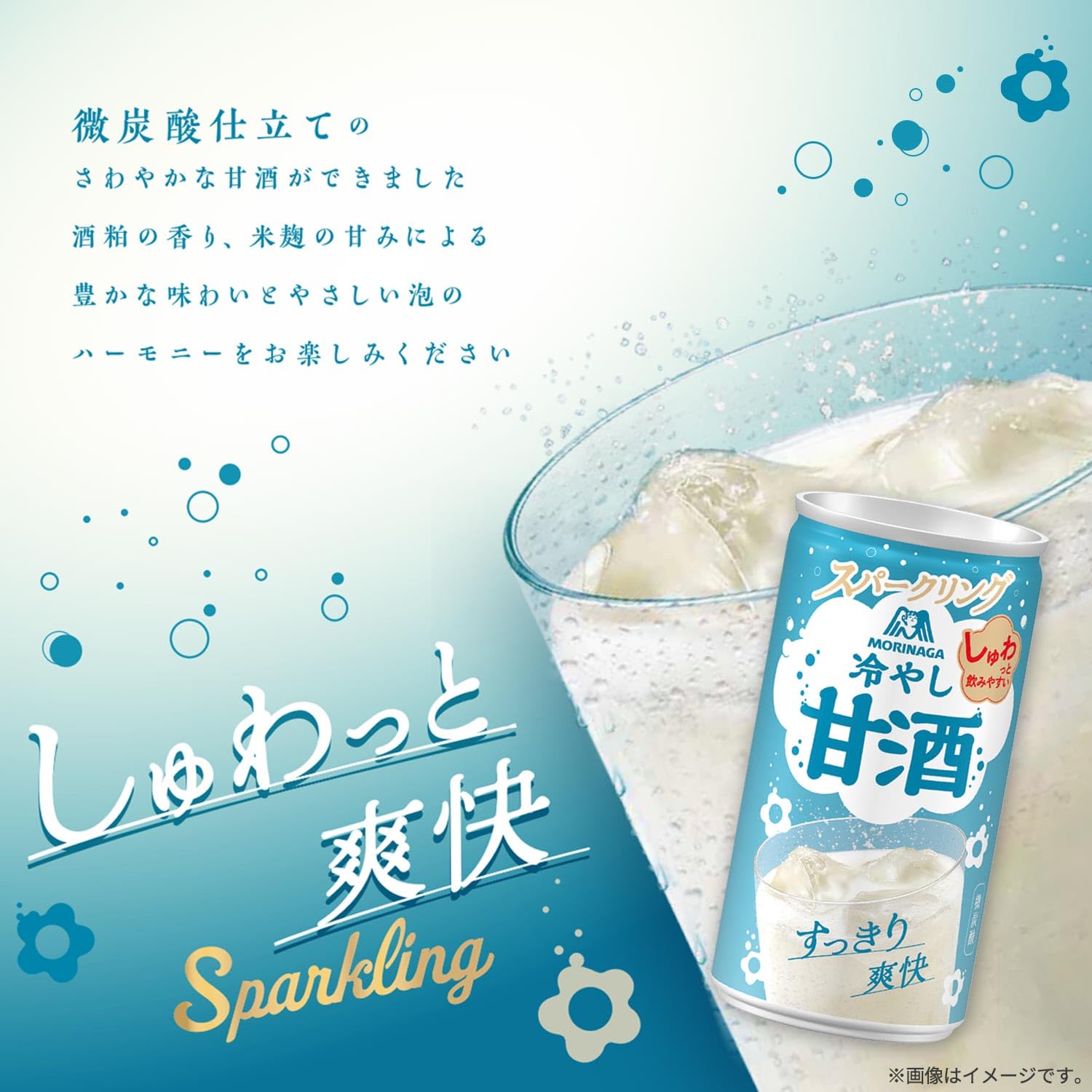 Amazon.co.jp: 森永製菓 スパークリング 甘酒 190ml ×30缶 : 食品
