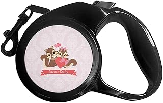Chipmunk Couple Retractable Dog Leash - Small (Personalized)