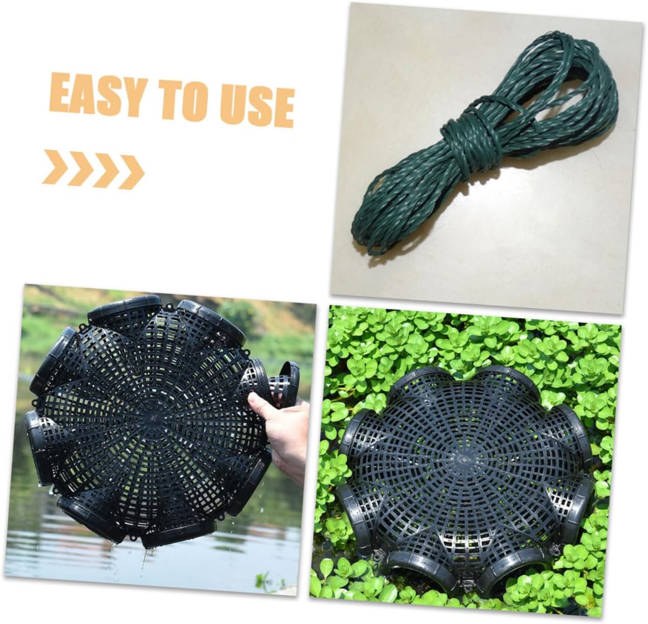 Fishing Bait Cage Multi-Holes Crawfish Trap for Shrimp and Crab Cages Fish Catcher