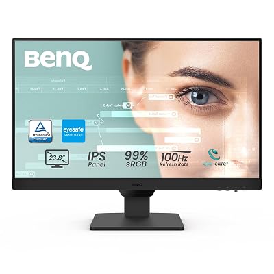 BenQ GW2490 24" Computer Monitor 100Hz FHD 1920x1080p IPS Ey - best benq gaming monitors