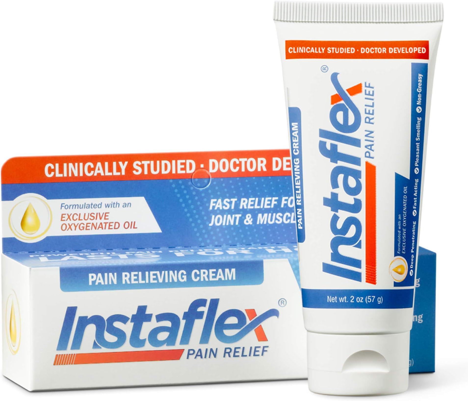 Pain Relief Cream Delivers Clinically Studied Pain Relief from Arthritis, Back Pain, Strains and Joint and Muscle Pain (2 oz)