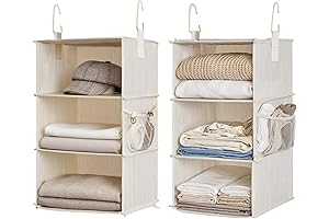 StorageWorks 6-Shelf Hanging Closet Organizers: Clutter-Banishing Closet Solution