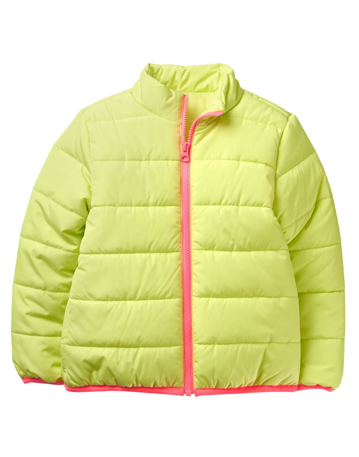 Crazy 8 Girl's Long Sleeve Zip Puffer Jacket