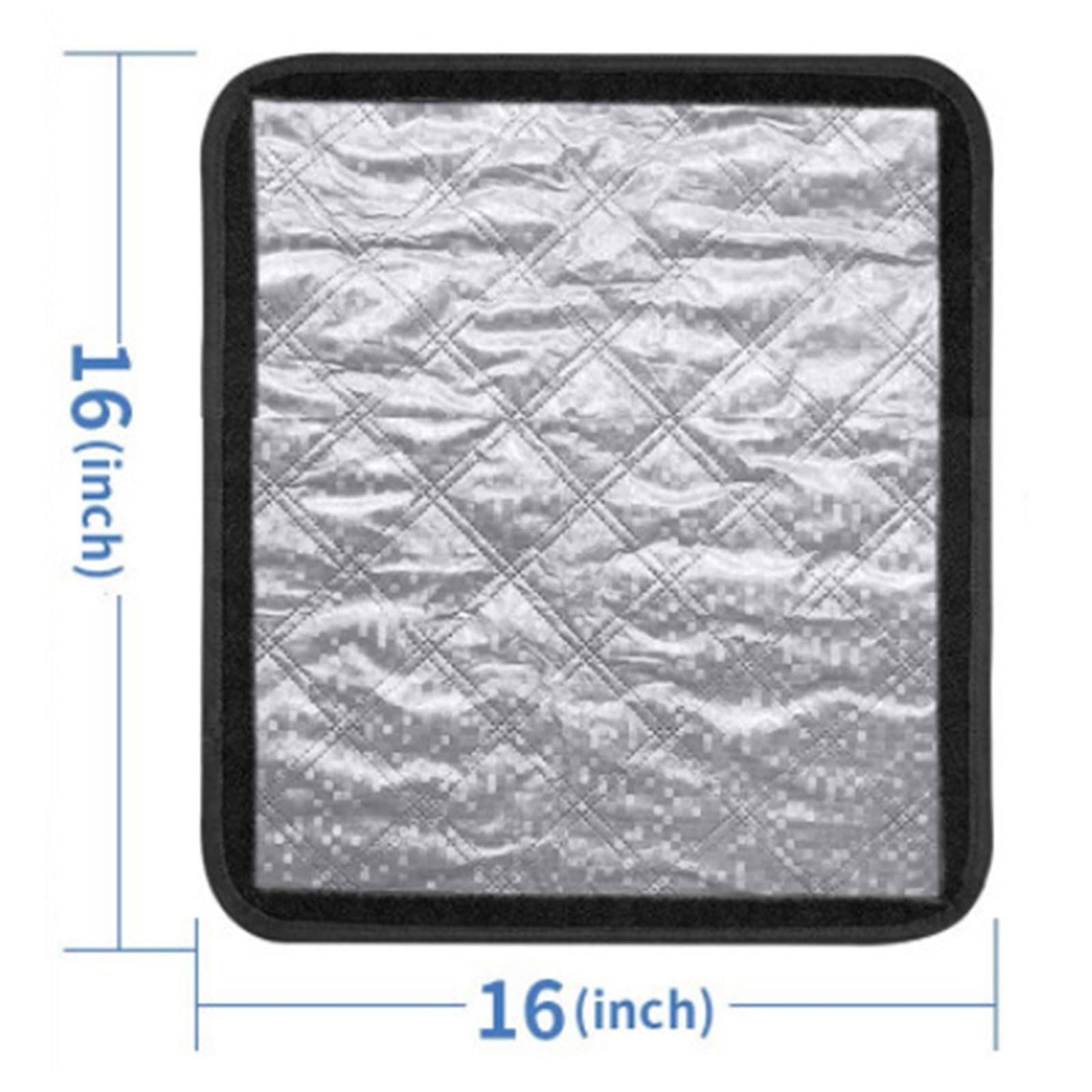 Faltbar Dachfenster Sonnenschutz,Magnetischer Wohnmobil Fensterschutz,UV Schutz Fensterabdeckung Für Anhänger,Wohnmobil Isolierung Abdeckung,40.6 * 40.6CM,Silber,Kiuiom
