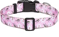 Vista 2 de Mercano Collar ajustable para perro, patrones de diseño especial, collar de nailon suave, cómodo y duradero, para perros pequeños, medianos