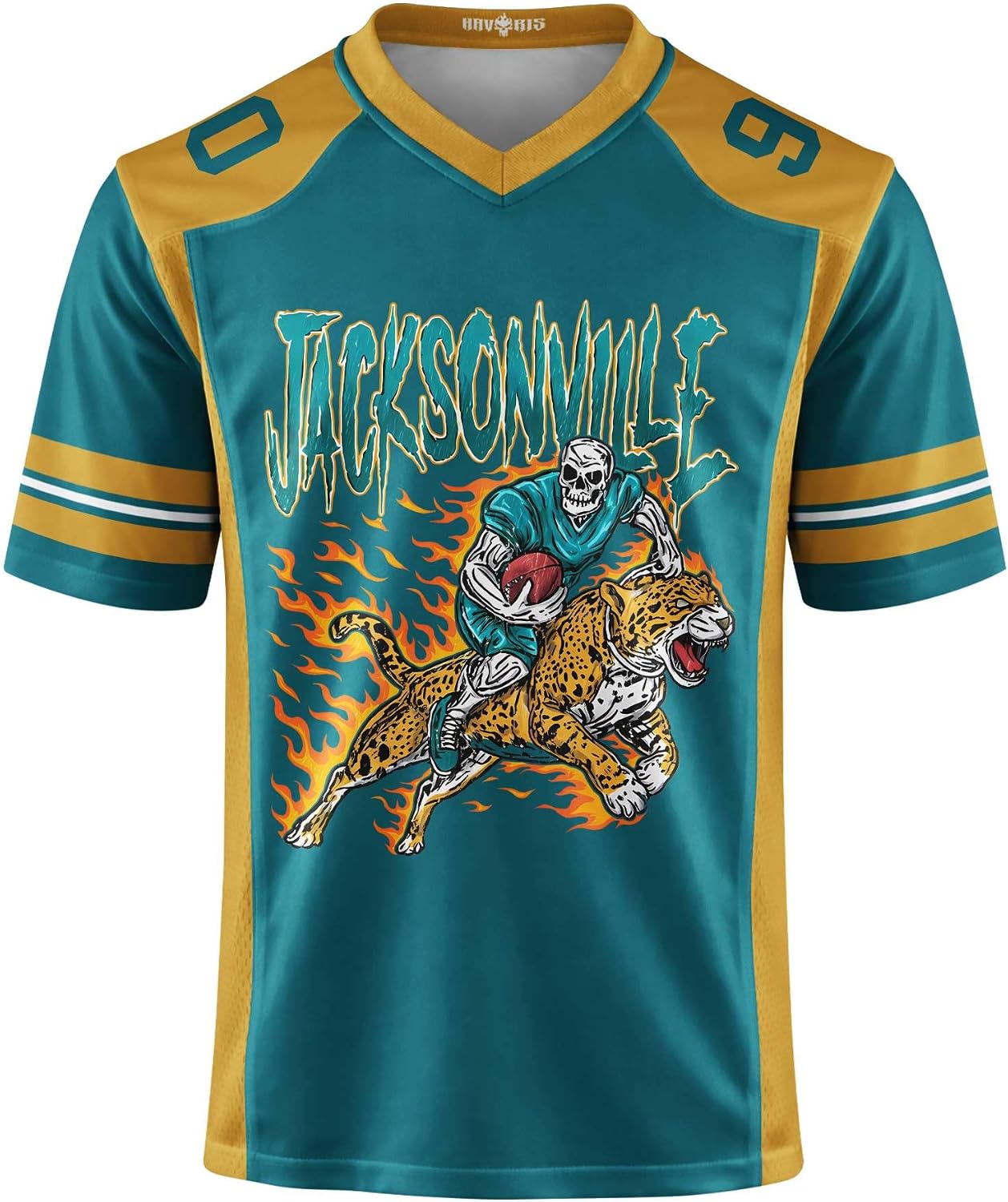 Custom Football Jersey Personalized Name Number Teal Gold Game Day Fan Shirt for Men Women, Football Team Uniform Top