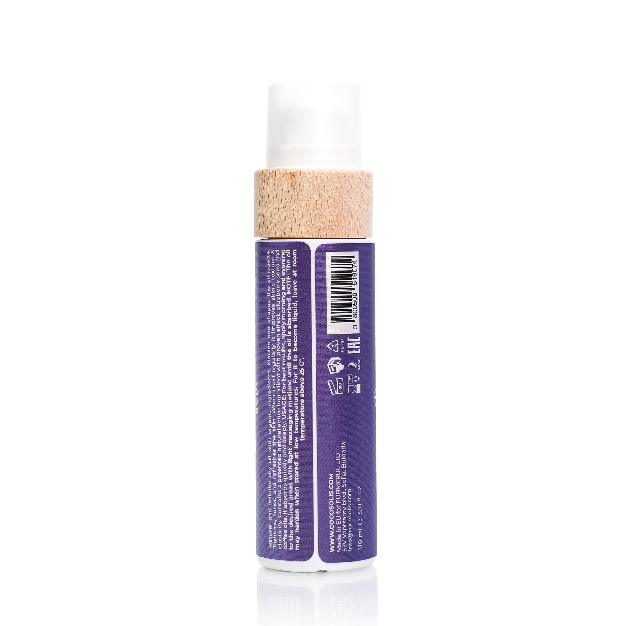 COCOSOLIS SKIN Anti Cellulite - Bio-Trockenöl gegen Orangenhaut - Strafft, erfrischt und revitalisiert die Haut - pflegendes Öl für Massage (110)