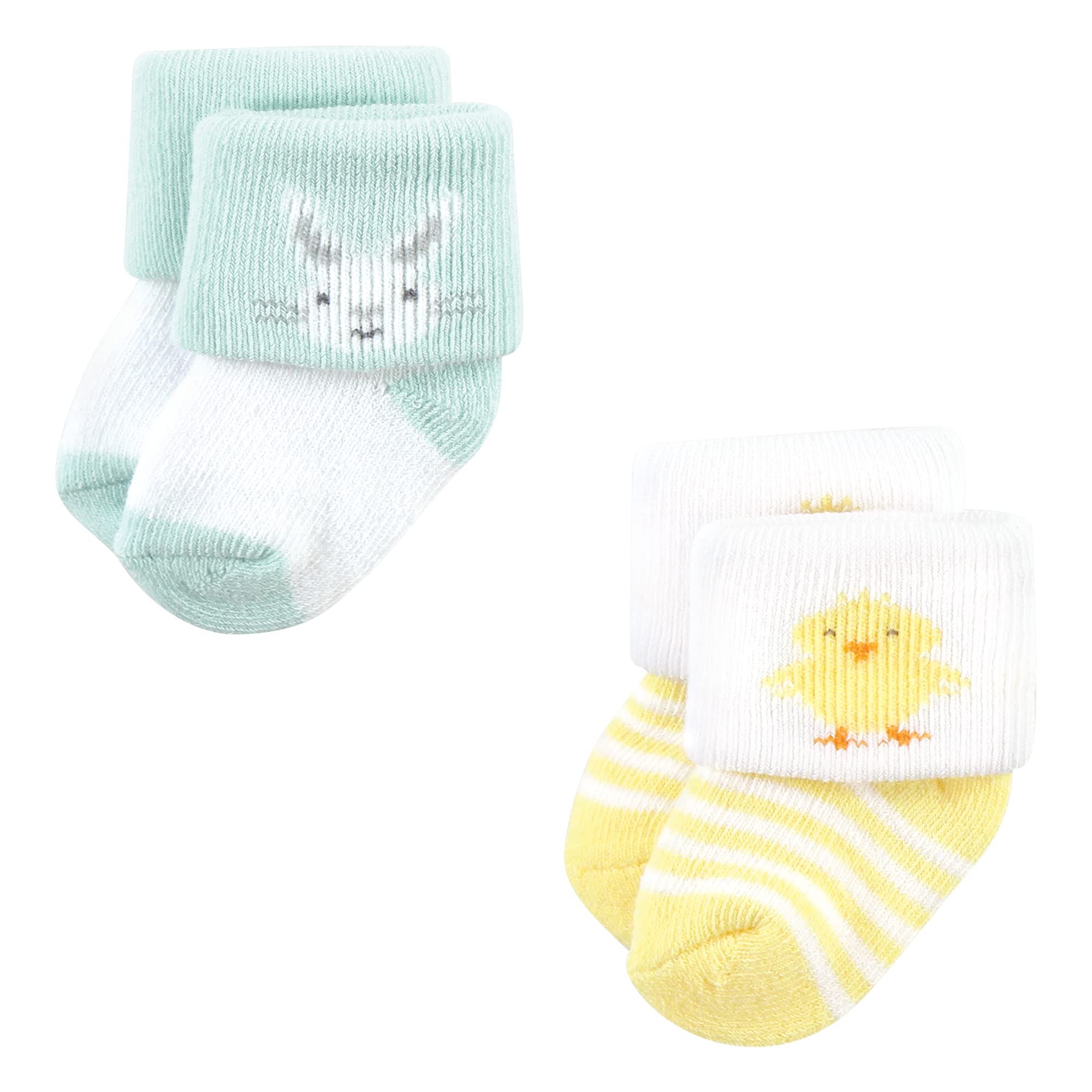 Hudson Baby Unisex Baby Holiday Newborn Terry Socks, Valentine Easter, 0-6 Months