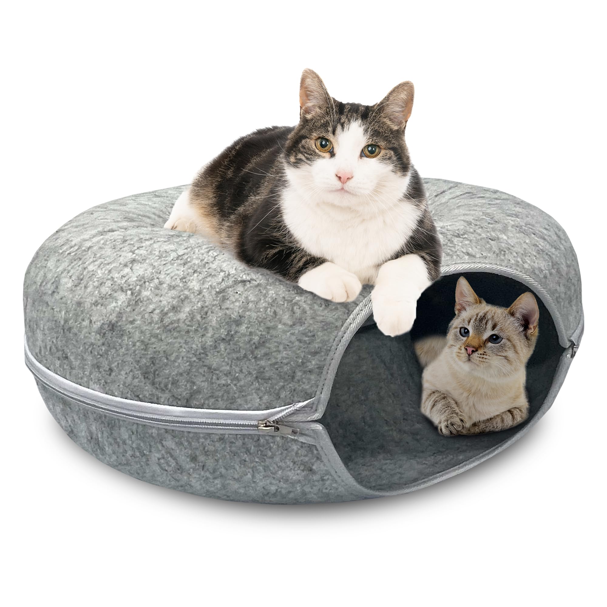 Amazon.com: Peekaboo Cat Donut Tunnel - Cat Tunnel Cave for Shelter ...