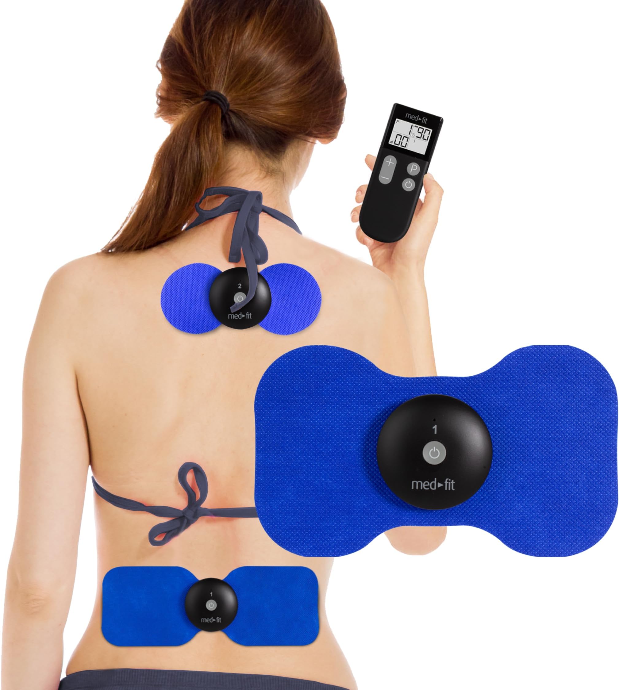 – Med-Fit Wireless Two Channel Remote Control Rechargeable TENS Machine, Two Wireless Modules for Instant and targeted Pain Relief for Back, Neck, Shoulder, Sciatica, Joint Pain
