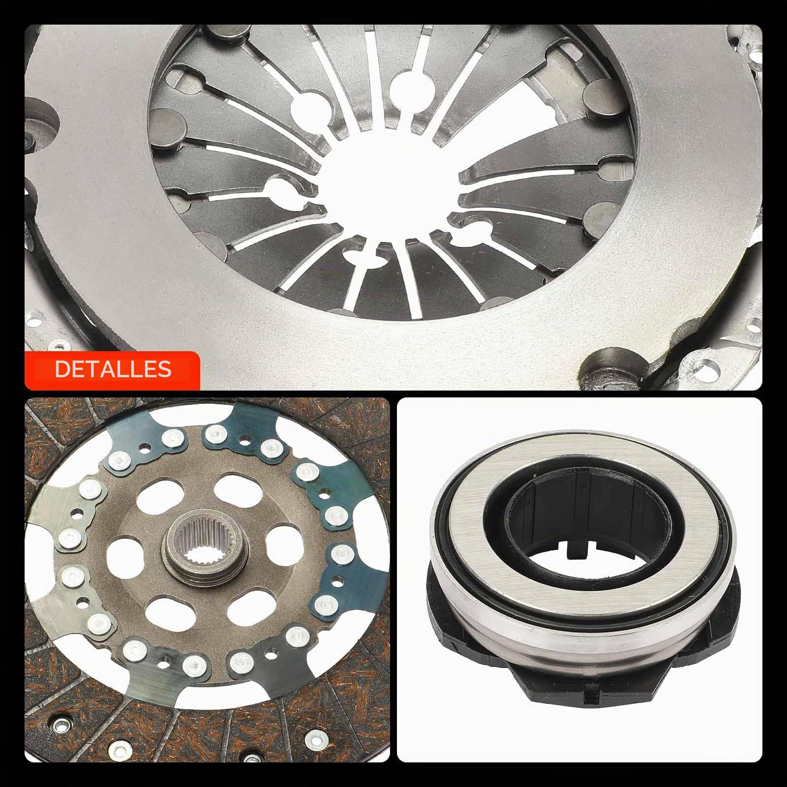 Frankberg Kit de embrague 02A141165A | Compatible con: Altea XL 5P5 5P8, T.o.u.r.a.n 1T1 1T2, A3 8P1, Golf Plus 521 5M1, O.c.t.a.v.i.a II 1Z3, P.a.s.s.a.t 3C2