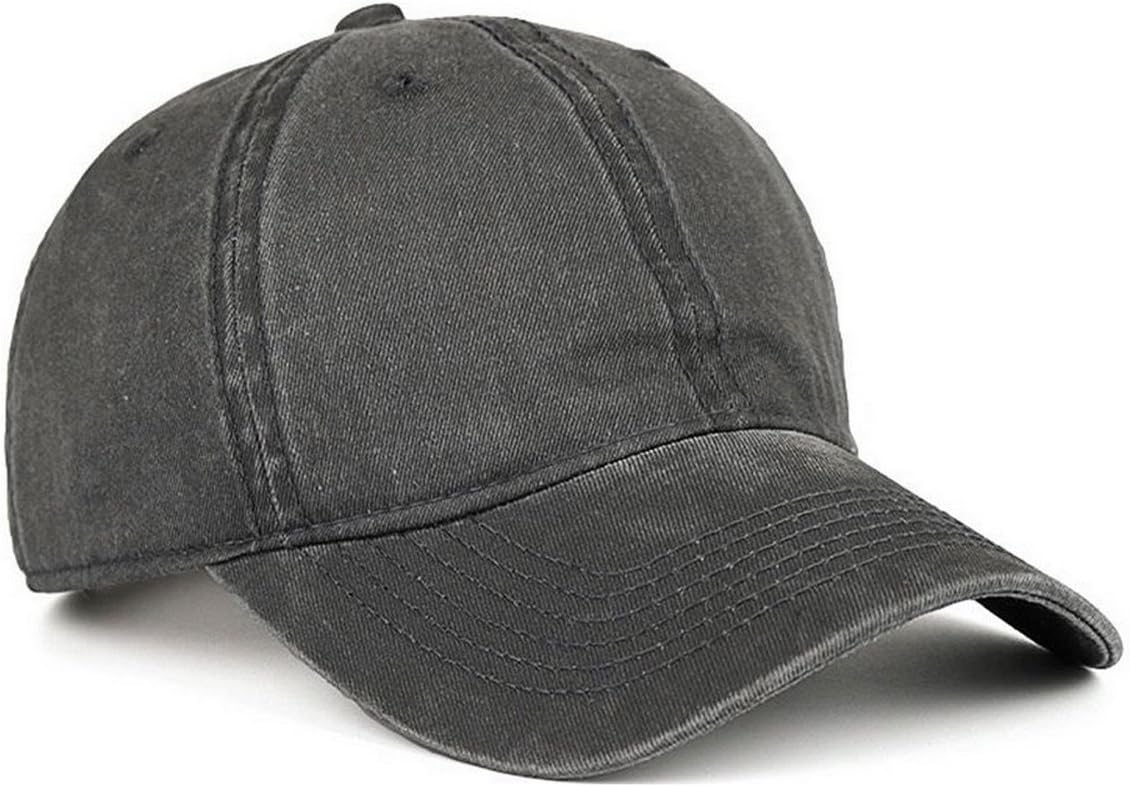 Low Profile Washed Brushed Twill Cotton Adjustable Baseball Cap Dad Hat